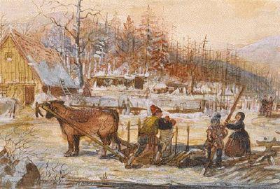 A Winter Scene, Cornelius Krieghoff